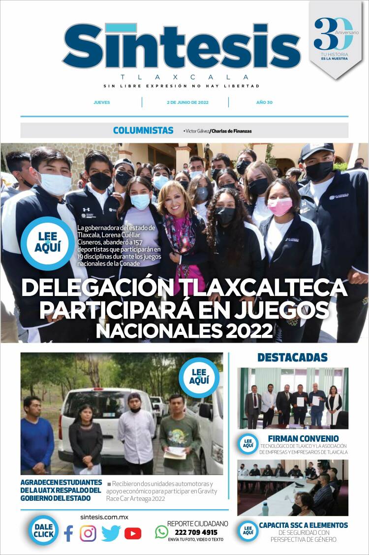 Portada de Síntesis de Tlaxcala (México)