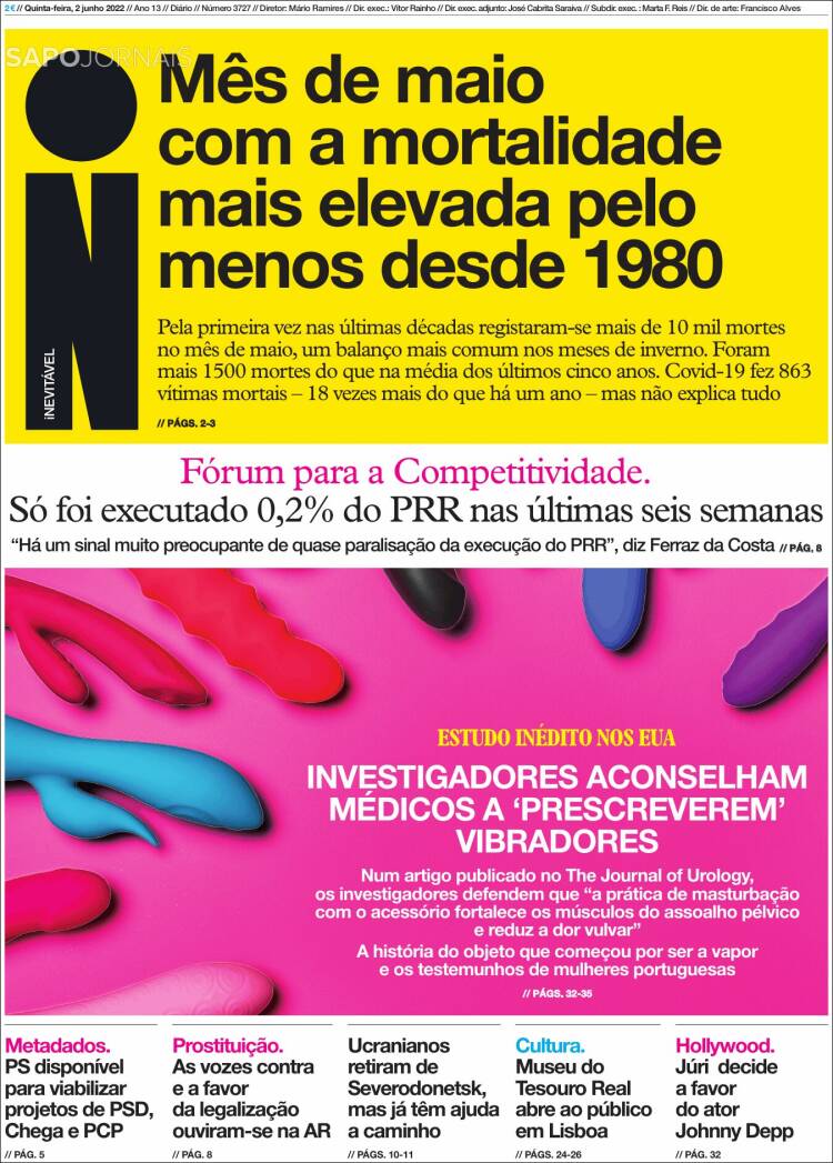 Portada de I - informação (Portugal)