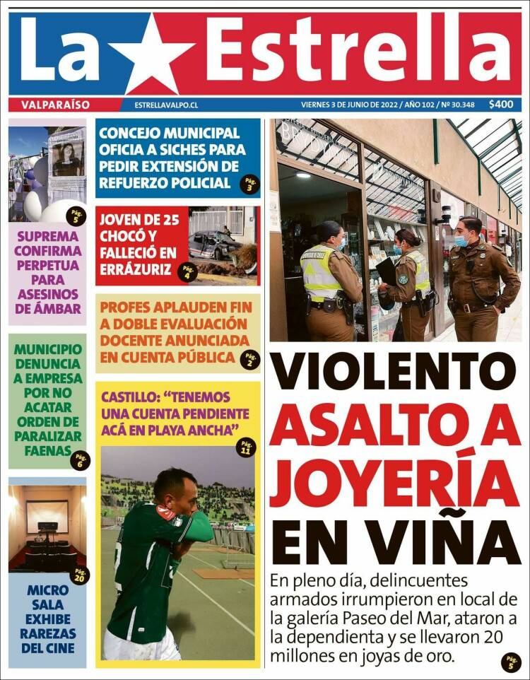 Portada de Estrella de Valparaiso (Chile)