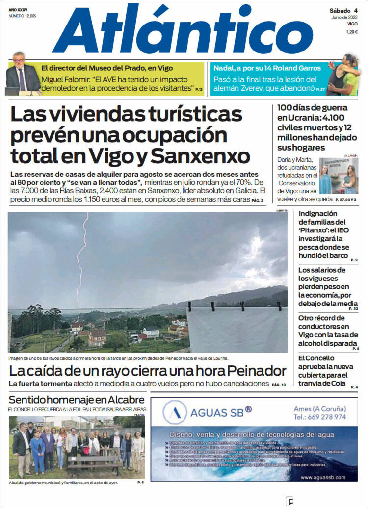 Portada de Atlántico Diario (Espa&ntilde;a)