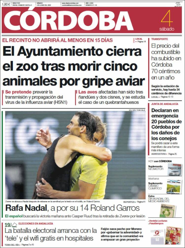 Portada de Diario de Córdoba (Espa&ntilde;a)