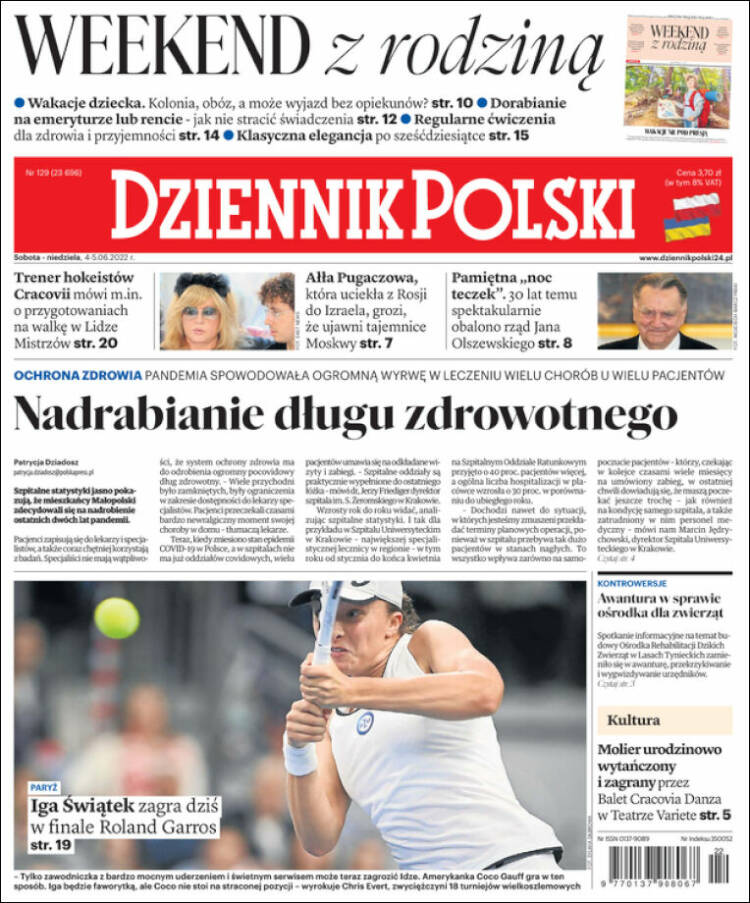 Portada de Dziennik (Polonia)
