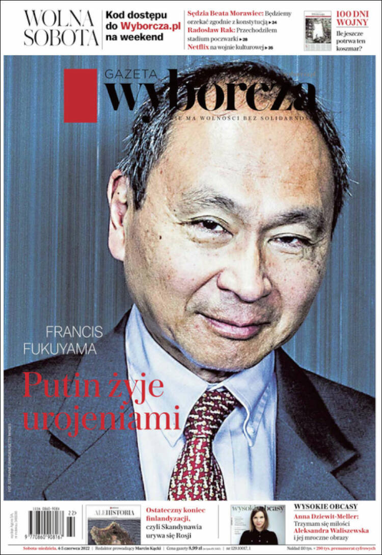 Portada de Gazeta Wyborcza (Polonia)