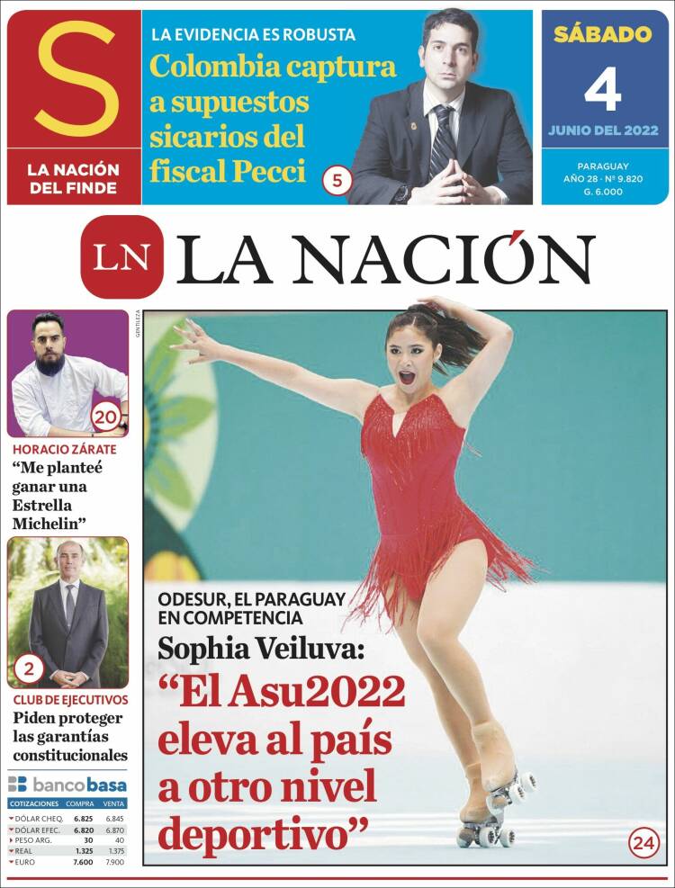 Portada de La Nación (Paraguay)