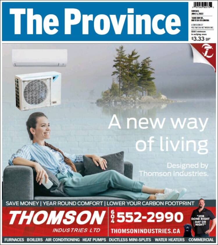 Portada de The Province (Canadá)