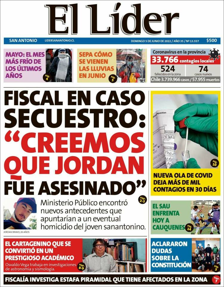 Portada de Lider de San Antonio (Chile)