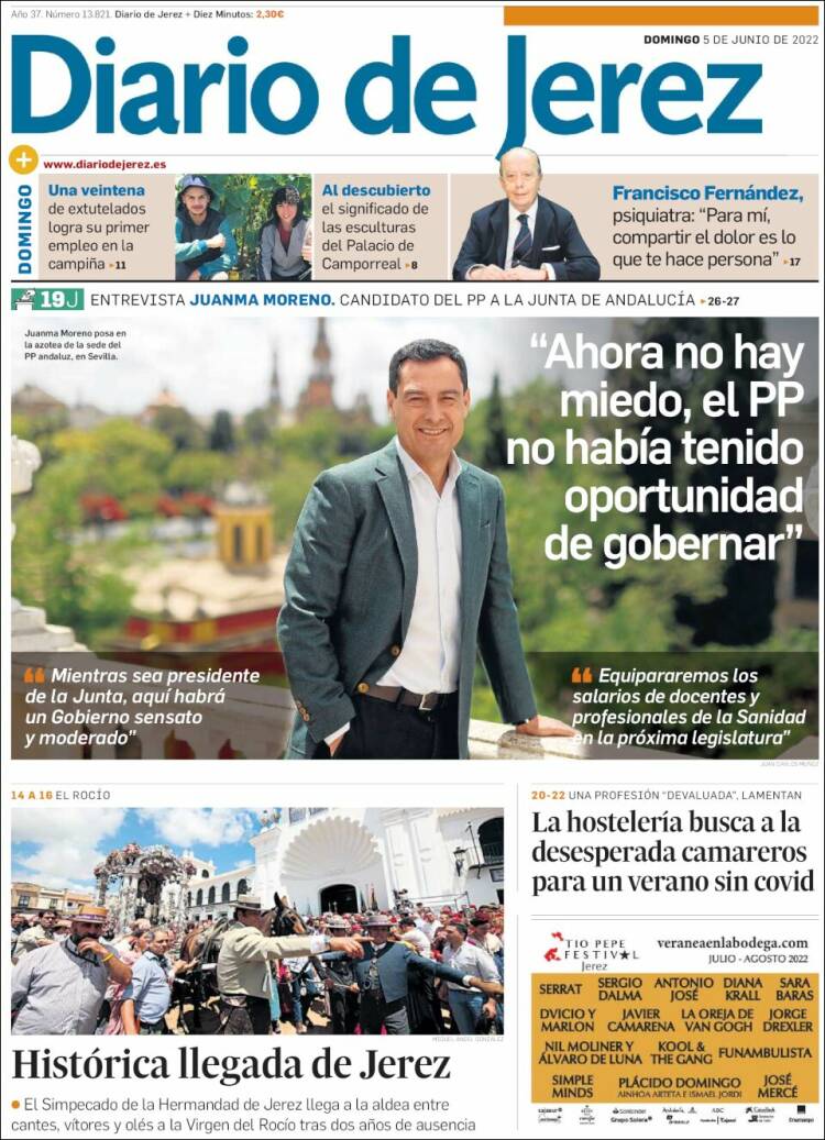 Portada de Diario de Jerez (España)