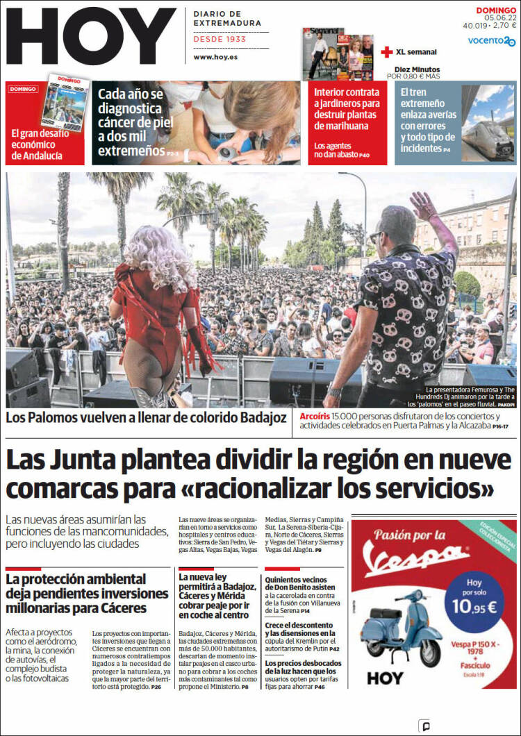 Portada de Hoy - Badajoz (España)