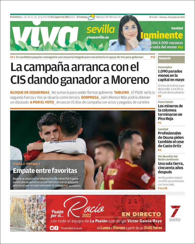 Portada de Viva Sevilla (España)