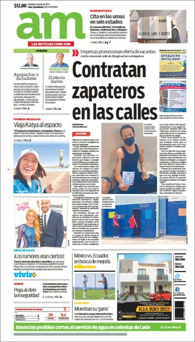 Portada de Al Día A.M. (México)