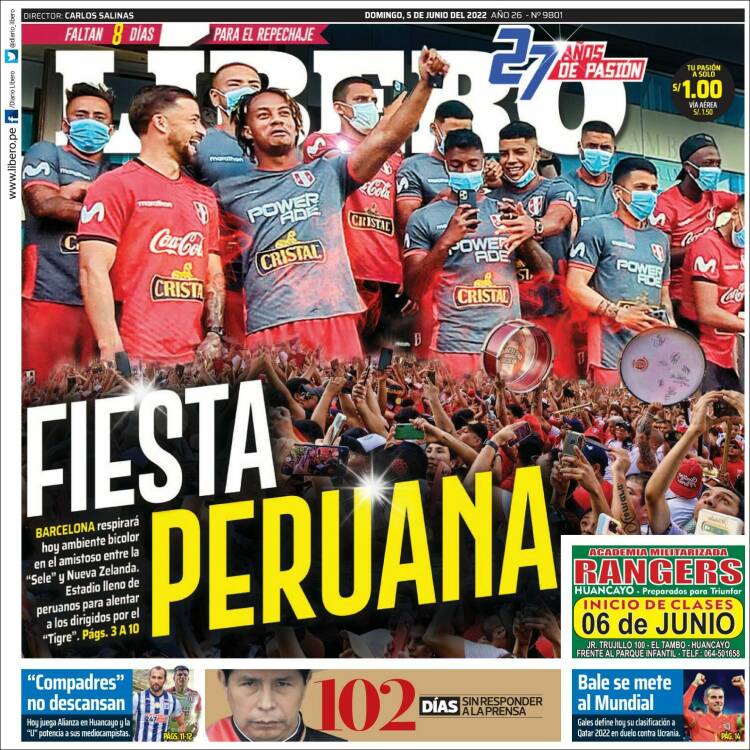 Portada de Líbero (Per&uacute;)