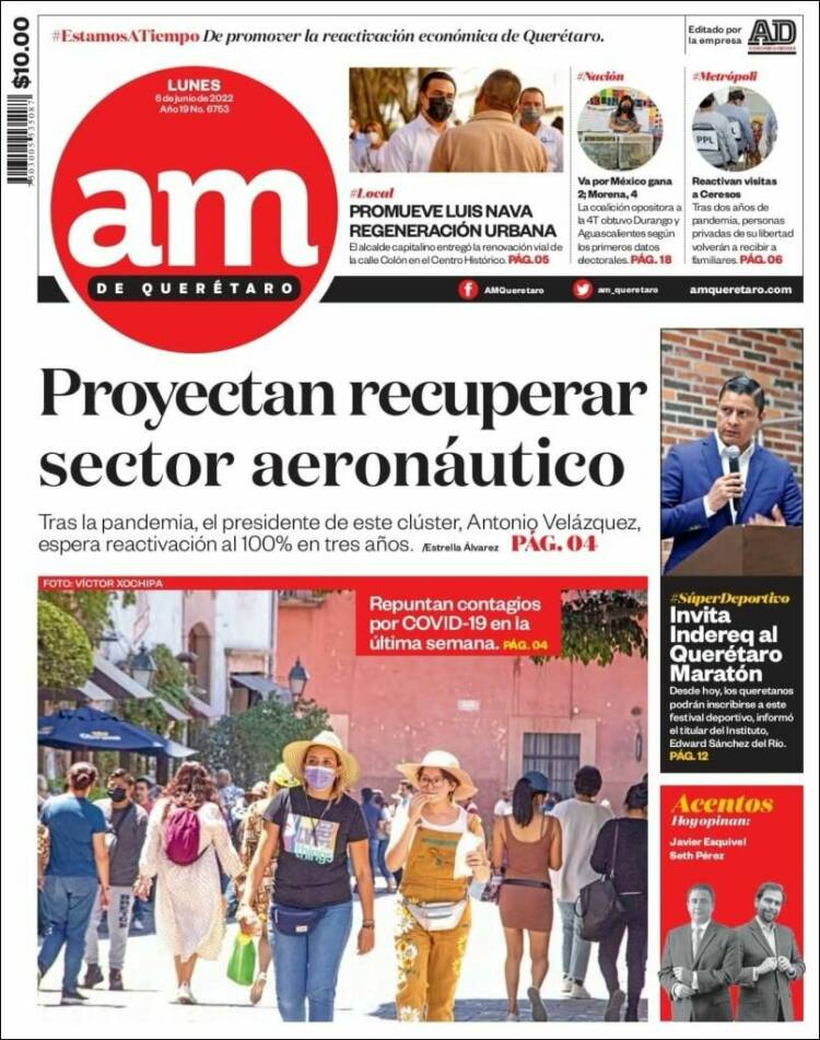 Portada de A.M. Querétaro (México)
