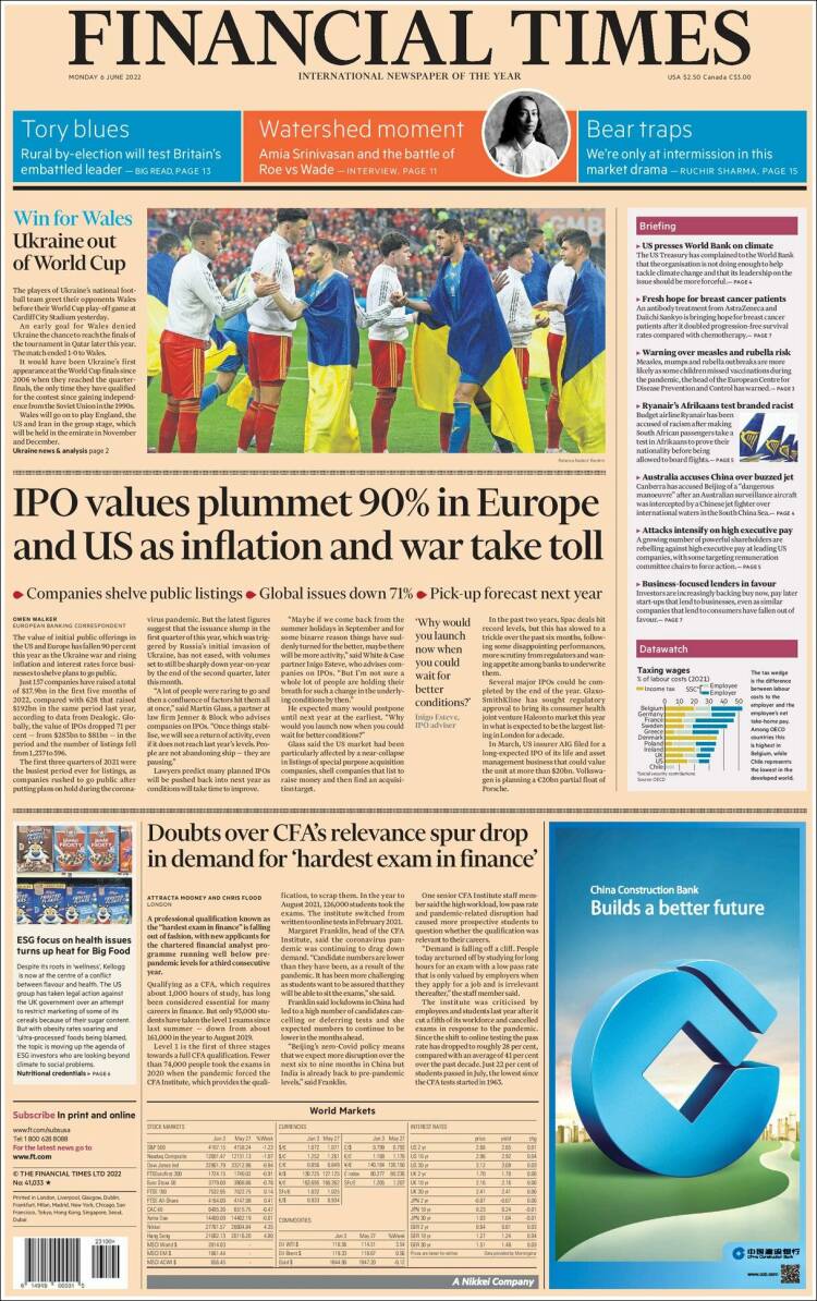 Portada de Financial Times - USA (USA)