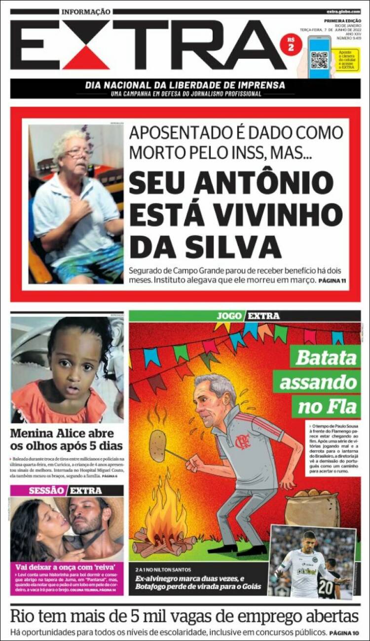 Portada de Extra (Brasil)