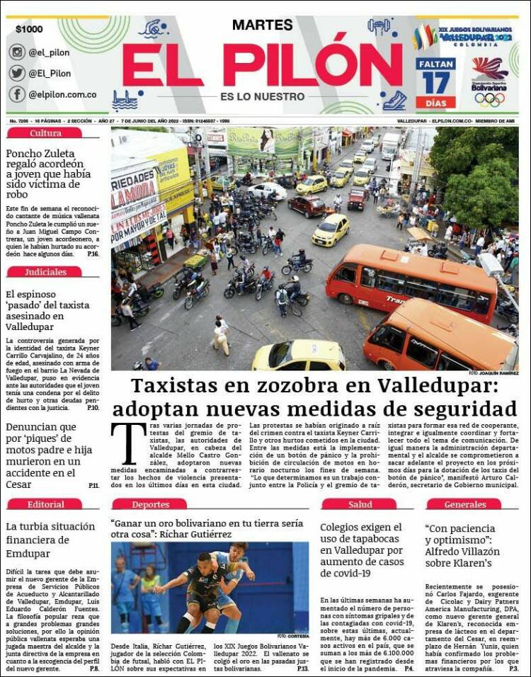 Portada de El Pilón (Colombia)
