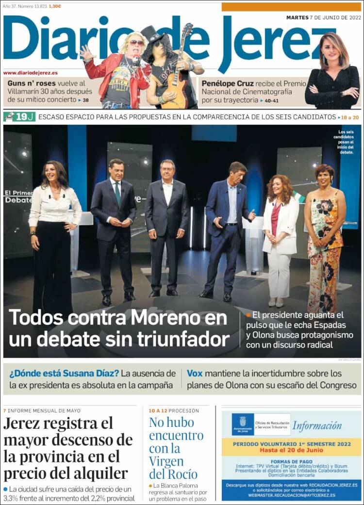 Portada de Diario de Jerez (Espa&ntilde;a)