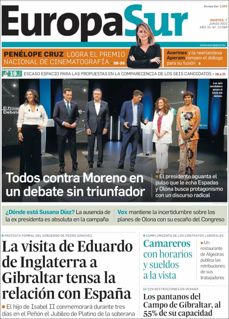 Portada de Europa Sur (Espa&ntilde;a)