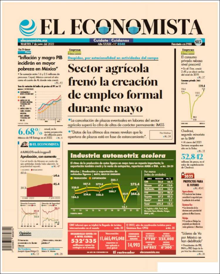 Portada de El Economista (M&eacute;xico)