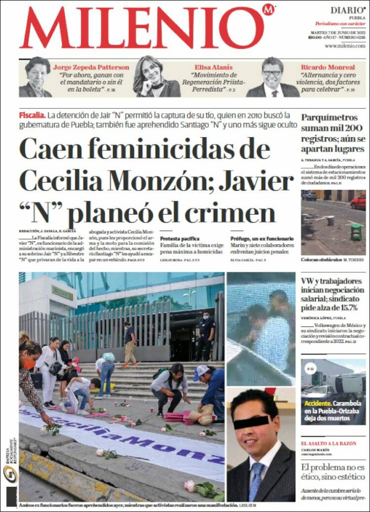 Portada de Milenio de Puebla (M&eacute;xico)
