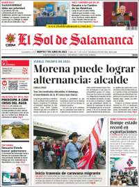 Portada de El Sol de Salamanca (M&eacute;xico)