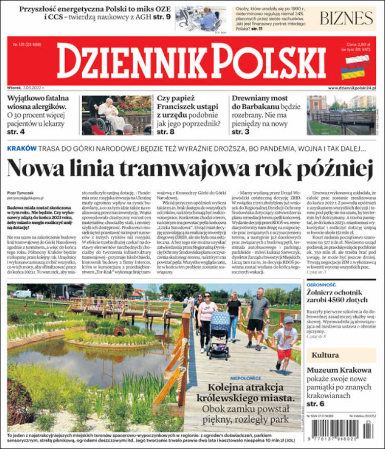 Portada de Dziennik (Polonia)