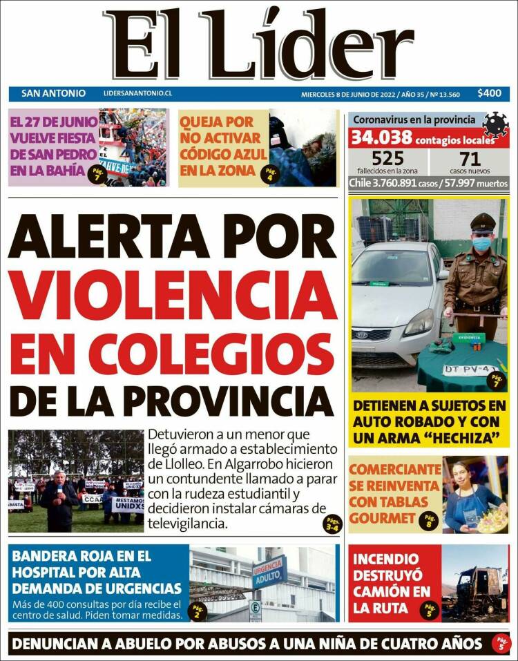 Portada de Lider de San Antonio (Chile)