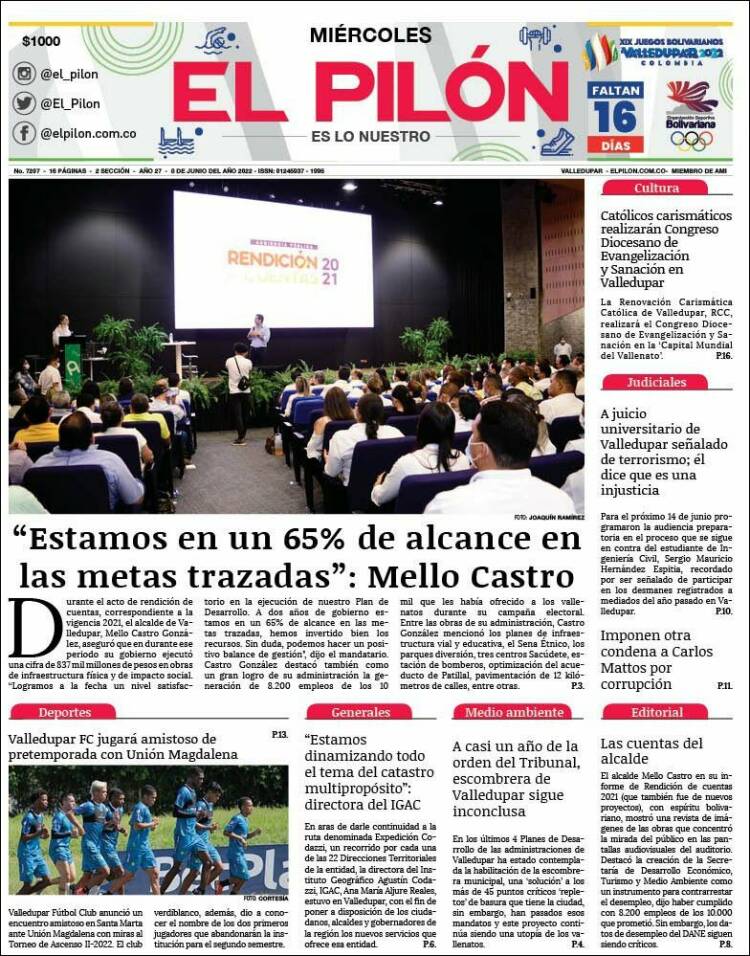 Portada de El Pilón (Colombia)