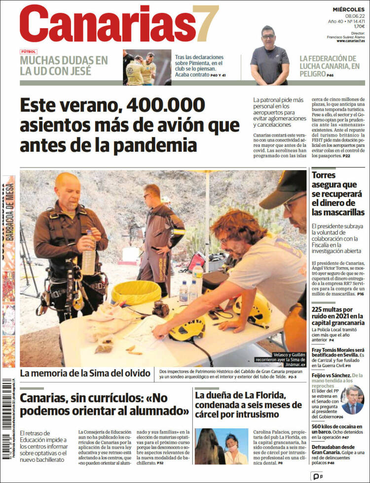 Portada de Canarias 7 (Spain)