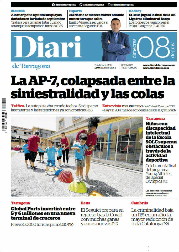 Portada de Diari de Tarragona (Spain)