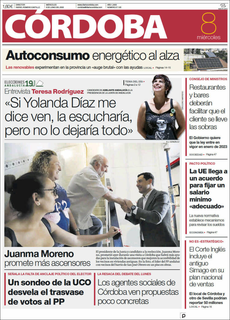Portada de Diario de Córdoba (Spain)