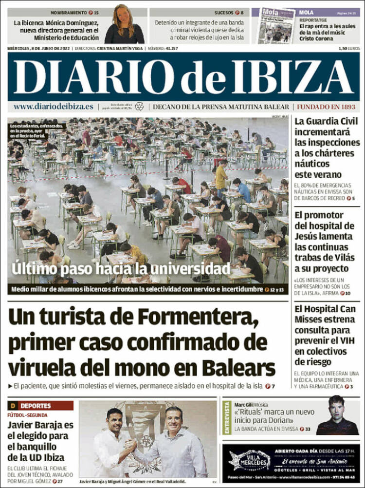 Portada de Diario de Ibiza (Spain)