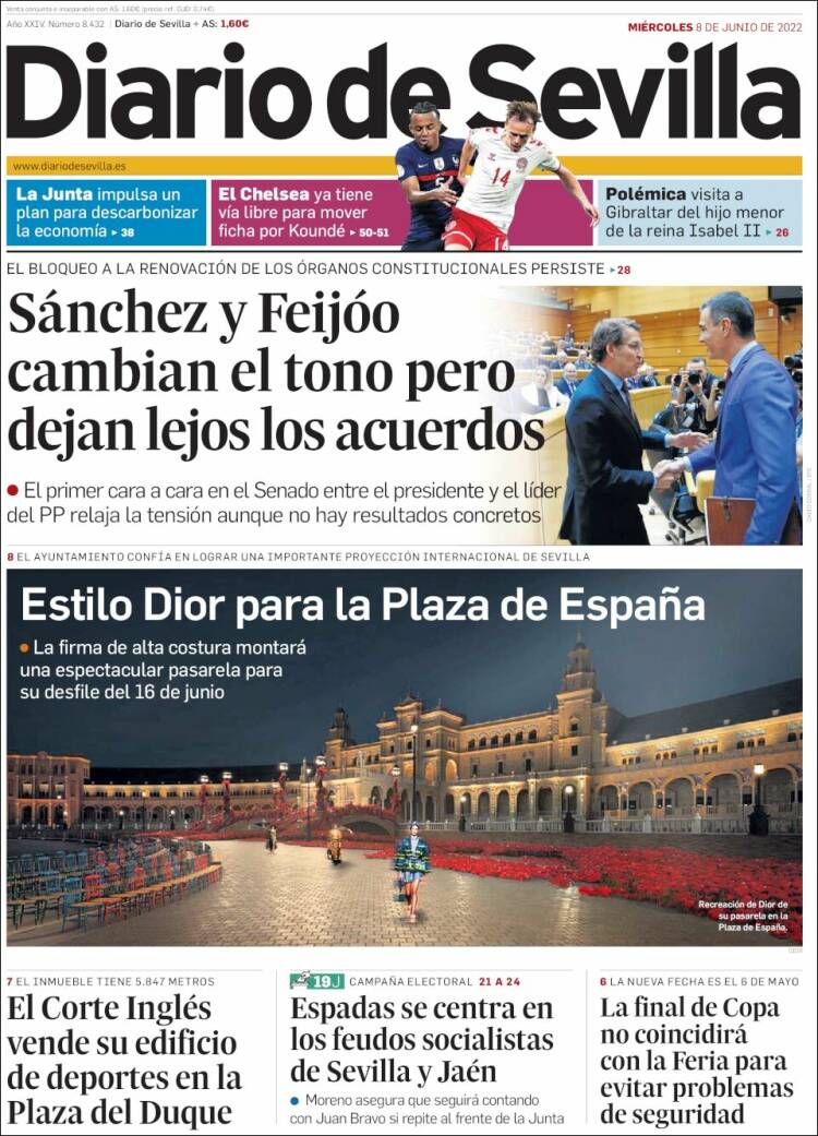 Portada de Diario de Sevilla (Spain)
