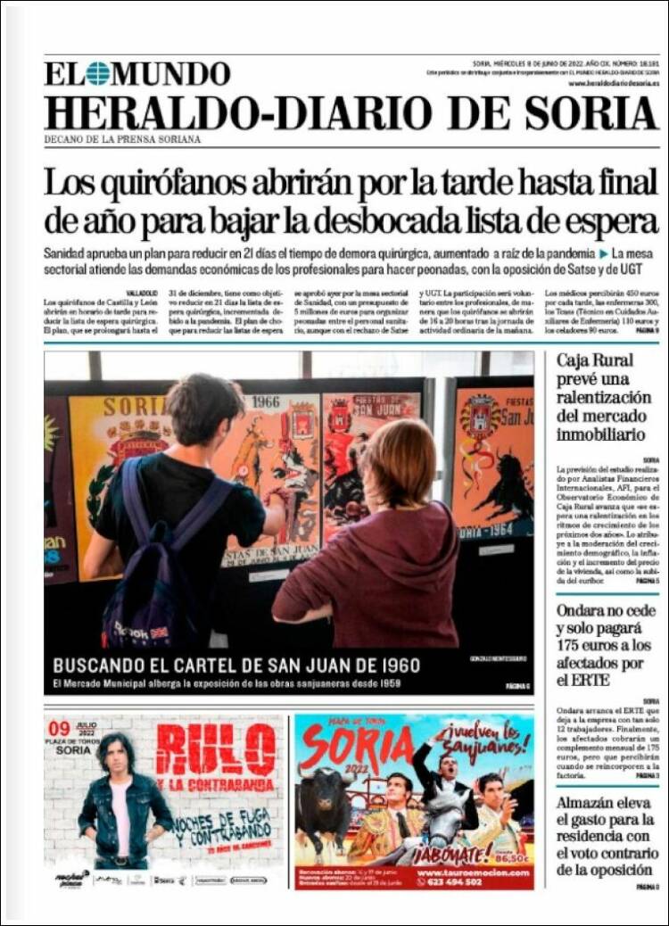 Portada de Diario de Soria (Spain)