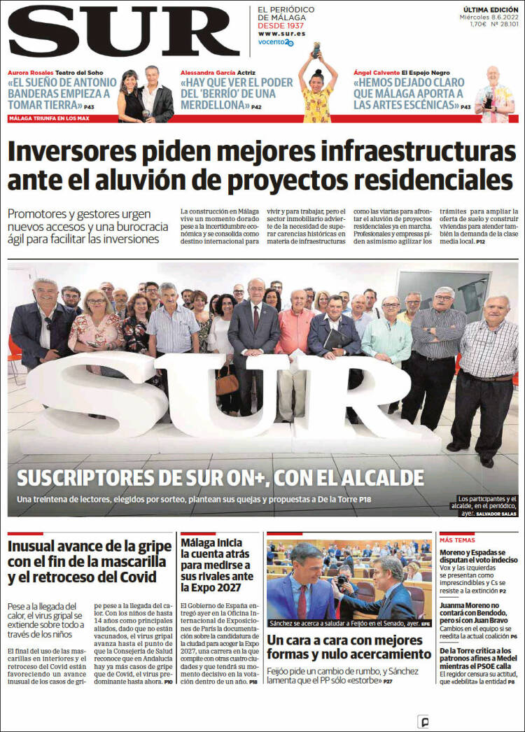 Portada de Diario el Sur (Spain)