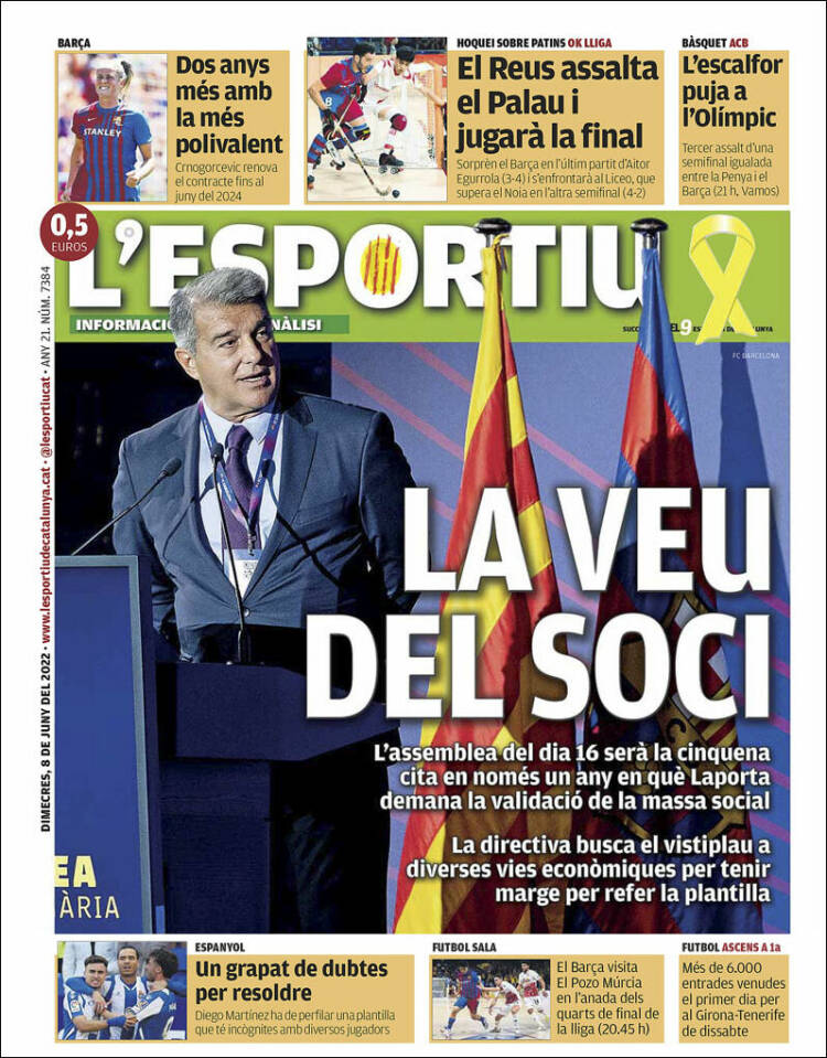 Portada de L'Esportiu (Spain)