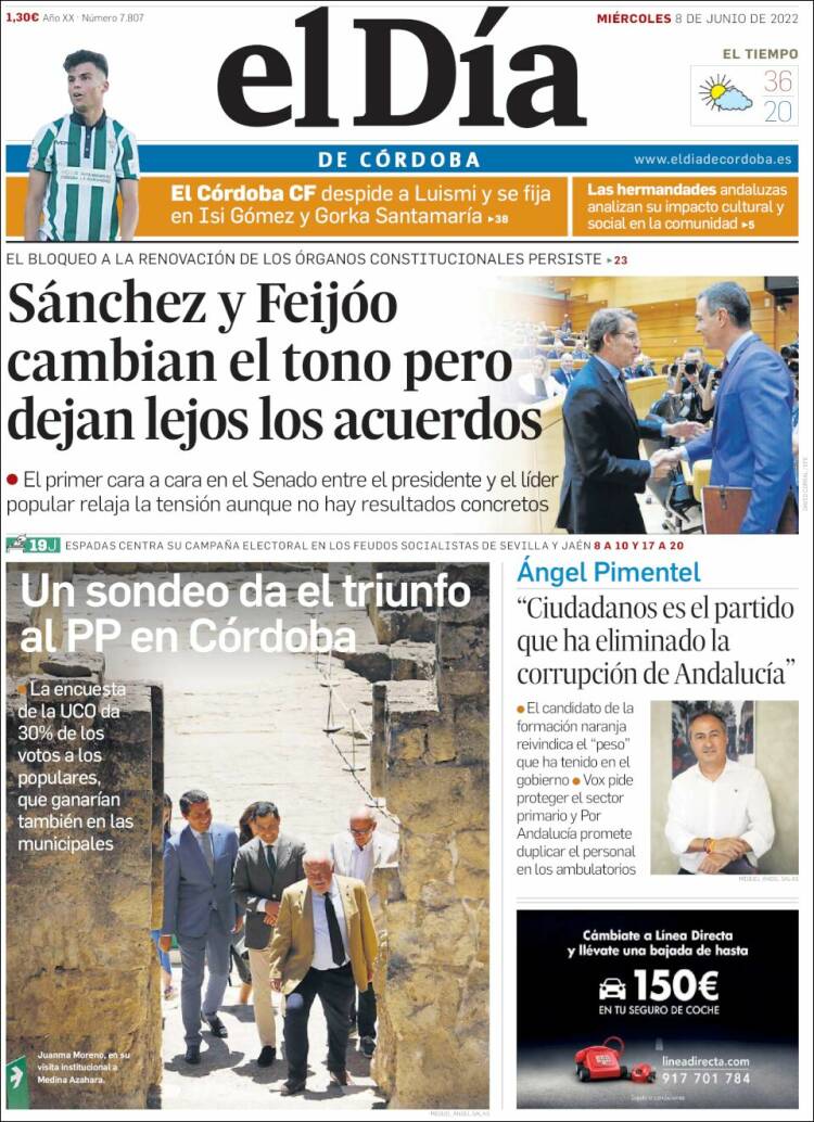 Portada de El Día de Córdoba (Spain)