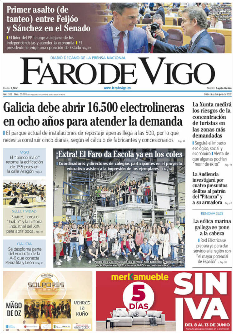 Portada de Faro de Vigo (Spain)