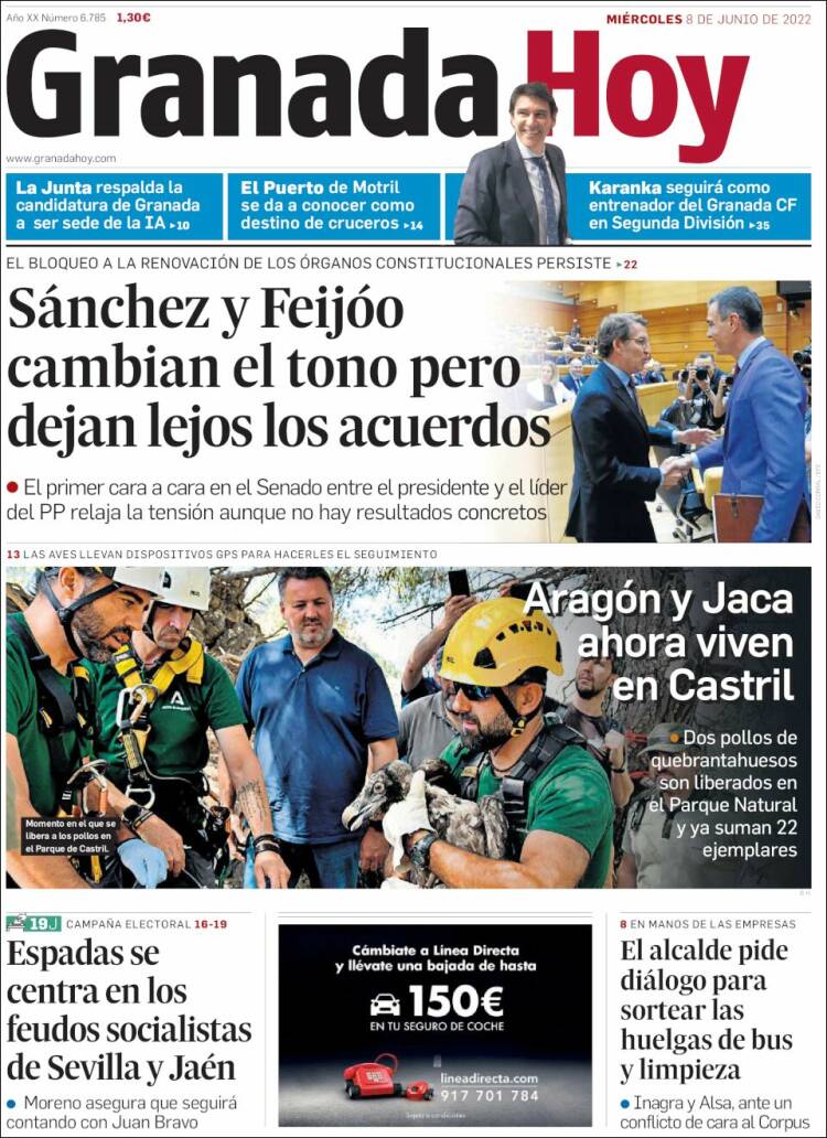Portada de Granada Hoy (Spain)