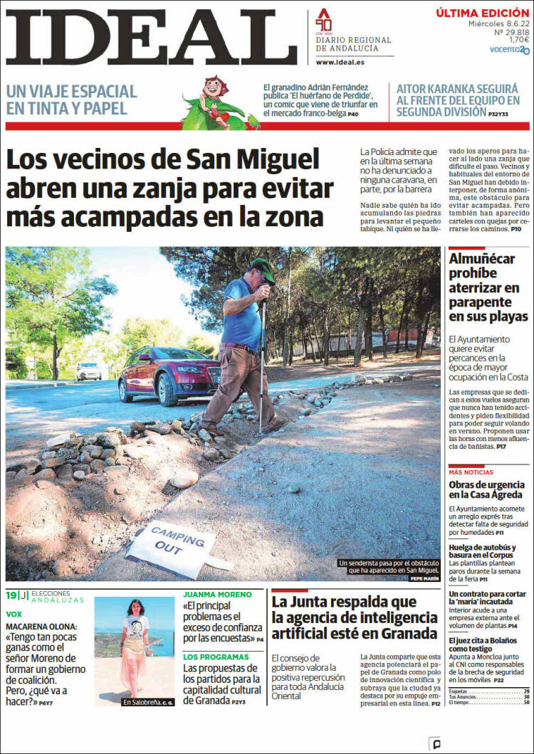 Portada de Ideal (Spain)