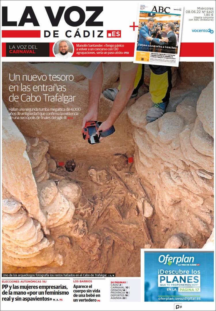 Portada de La Voz de Cádiz (Spain)