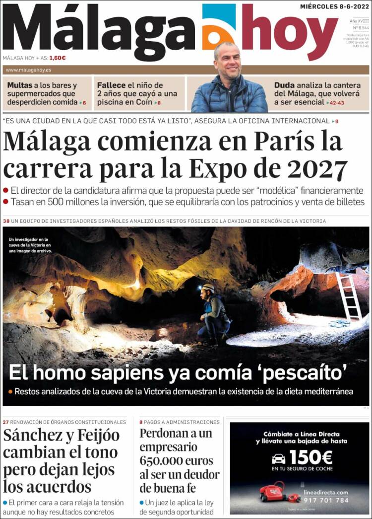 Portada de Málaga Hoy (Spain)