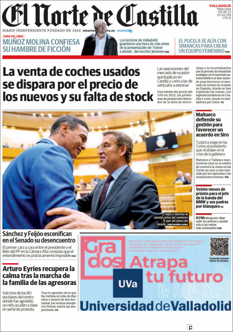 Portada de Norte de Castilla - Valladolid (Spain)