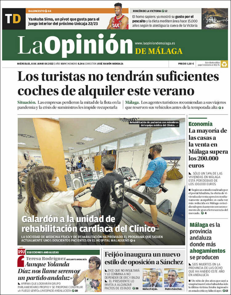 Portada de La Opinión de Málaga (Spain)