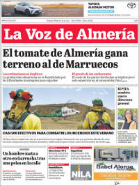 Portada de La Voz de Almería (Spain)