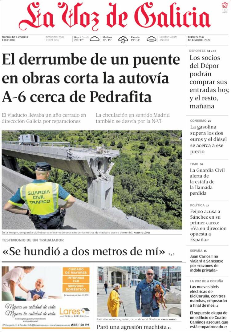 Portada de La Voz de Galicia (Spain)