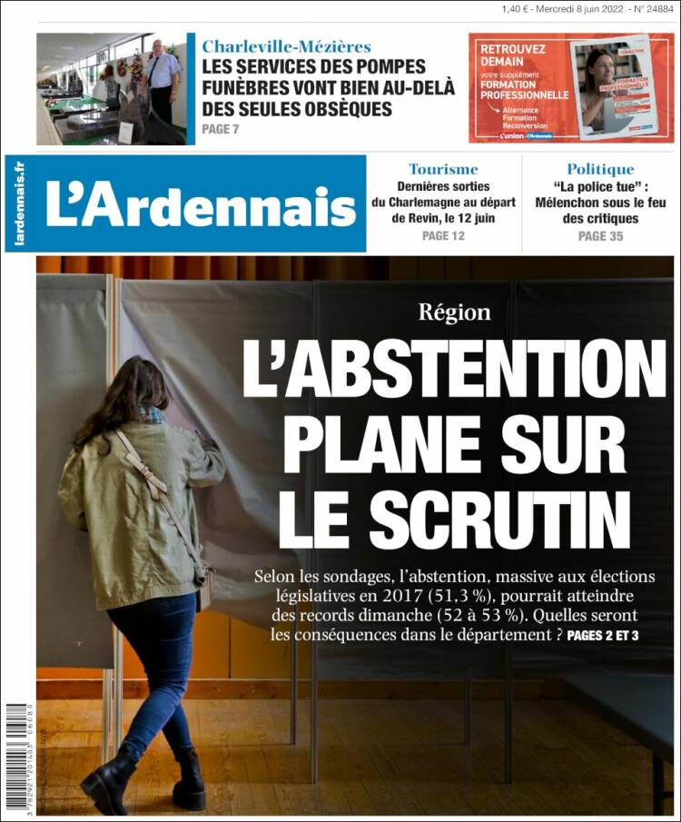 Portada de L'Ardenais (Francia)
