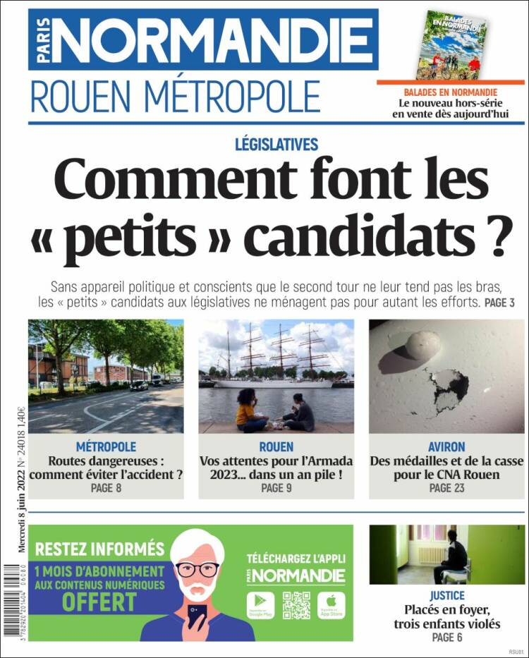 Portada de Paris Normandie (Francia)