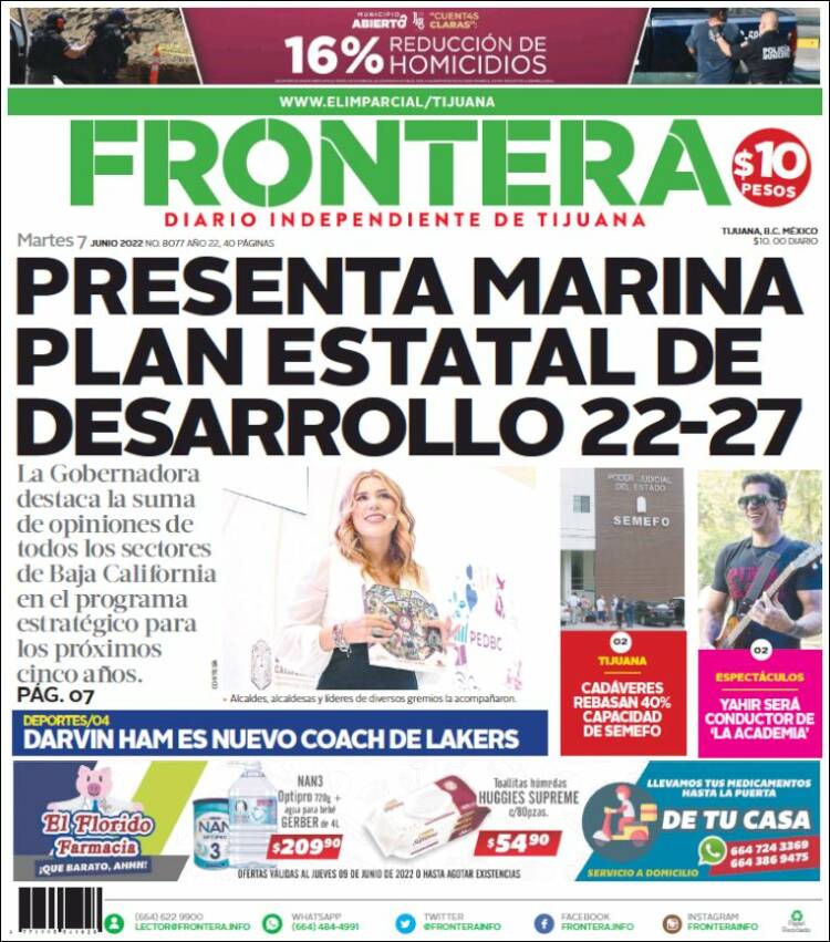 Portada de Frontera (M&eacute;xico)