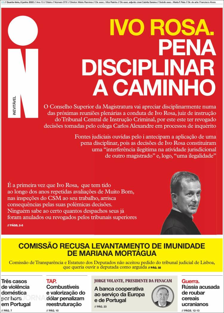 Portada de I - informação (Portugal)