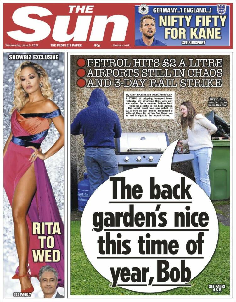 Portada de The Sun (Reino Unido)